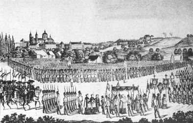 Procession du Saint-Sang à Altdorf-Weingarten, 22 mai 1846